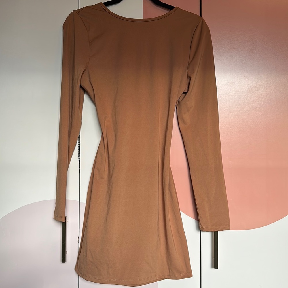 Body con open back dress